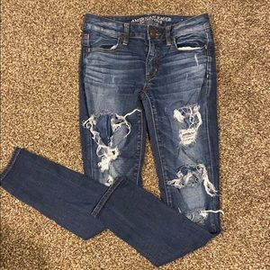 American Eagle ripped jeans